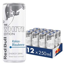 Red Bull White Edition Energy Drink Kokos Acaibes Blikjes, Tray 12x25cl